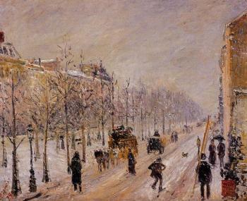 Camille Pissarro : The Outer Boulevards, Snow Effect